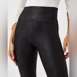 Spanx Faux Leather Fleece-Lined Leggings
